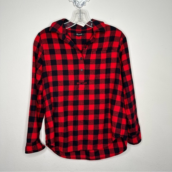 Madewell red and black checkered / buffalo check shirt - Picture 2 of 8